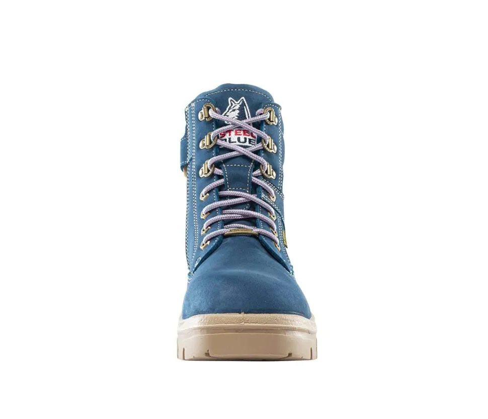 Steel Blue Work Boots Women's Southern Cross Zip Steel Toe Boots - Blue 812861-BLU