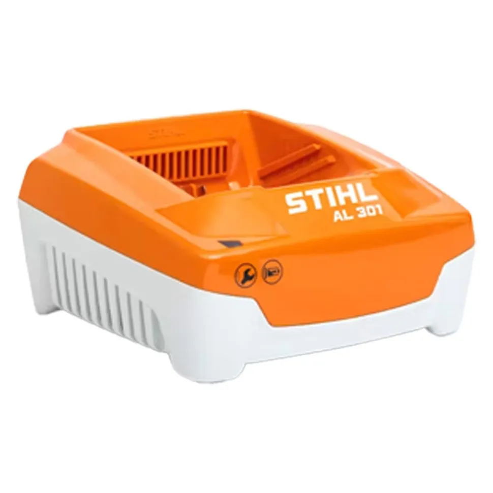 STIHL AP 36V Hedge Trimmer w/ AP 200, AP 300 S Lithium-Ion Batteries and AL 301 Rapid Battery Charger Bundle HLA 66 P