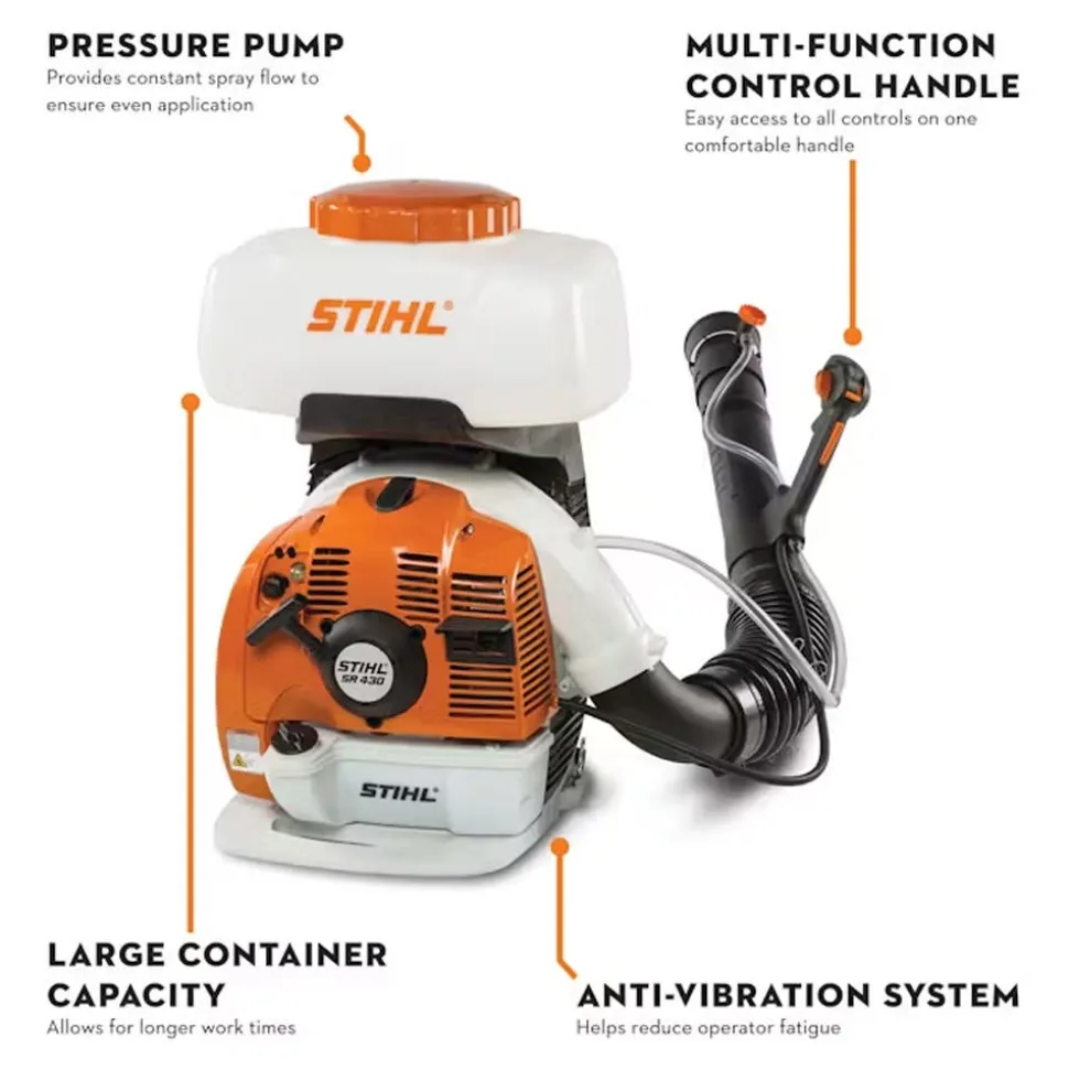 STIHL Backpack Sprayer 3.7 Gallons 63.3cc Gas-Powered SR 430