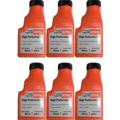 STIHL High Performance 1 Gallon Mix 2-Cycle Engine Oil (2.6oz 6-Pack) 0781 319 8008