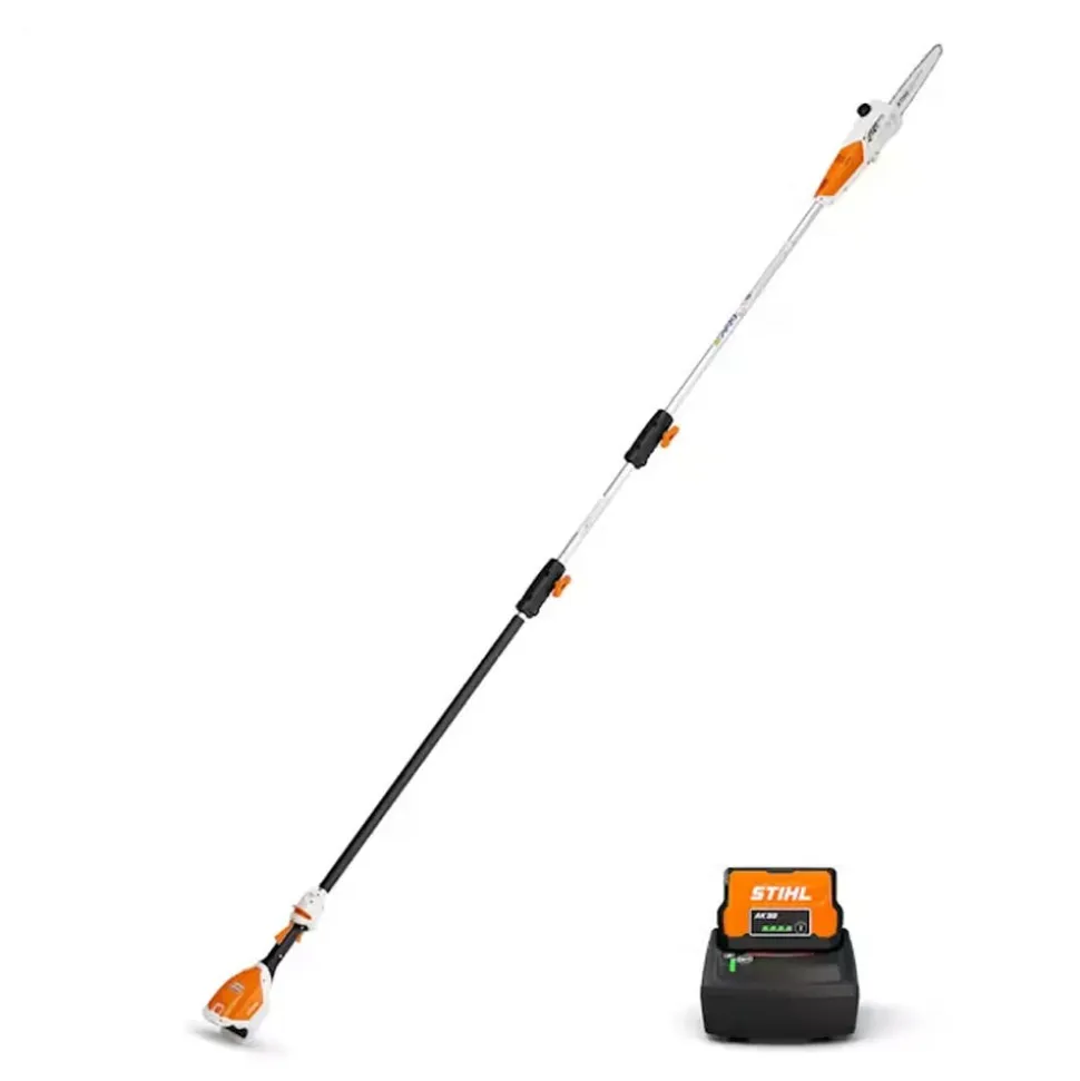 STIHL 10 in. 36 V Battery Pole Pruner Tool Only w/ AK 20 battery and AL 101 charger HTA 50 10