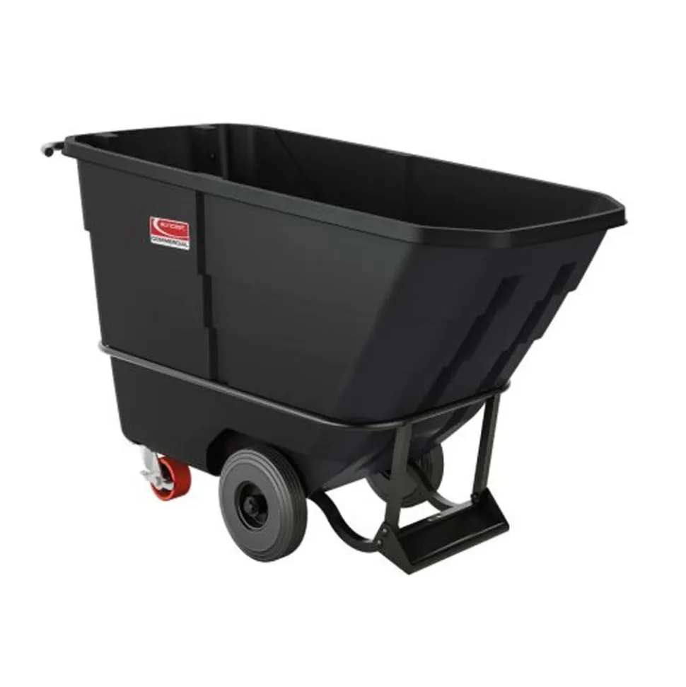 Suncast Commercial 1/2 Cubic Yard, Heavy Duty Tilt Truck, Black RMTTHD50