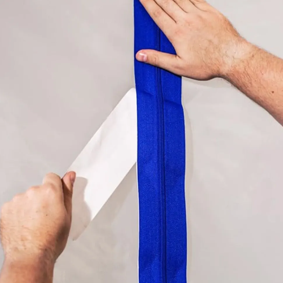 Surface Shields 3" x 7' Blue Boxed Zipper (2-Pack) ZC02