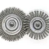 United Abrasives Sait Pipeline/Stringer Bead Brushes (Carbon Steel), 4-1/2" Dia x .020" Wire Size x 5/8-11" Arbor, 6-Pack 03455