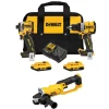 20V MAX XR DD & ATOMIC Impact Combo Kit w/ 20V MAX 4-1/2" / 5'' Cut-Off Grinder