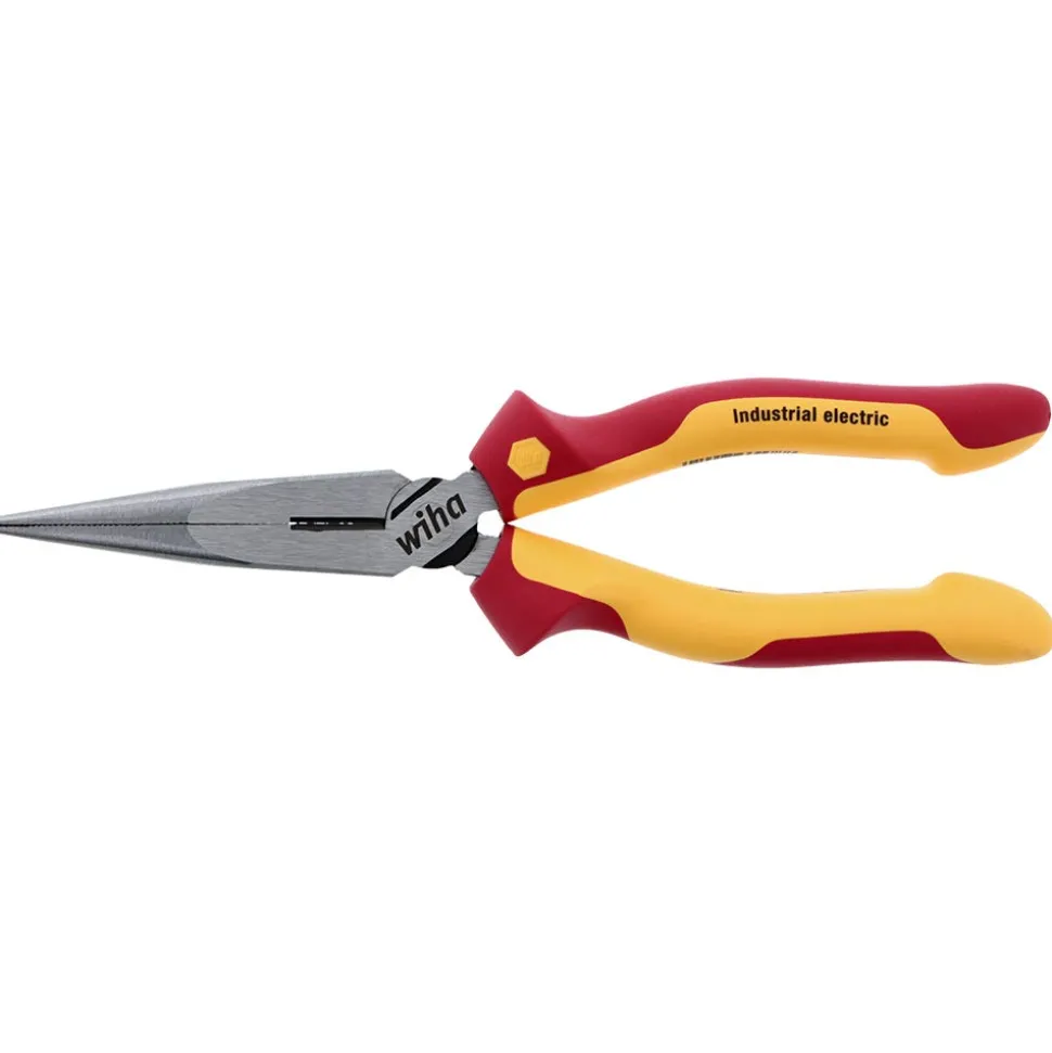Wiha Insulated Industrial Long Nose Pliers 8" 32923