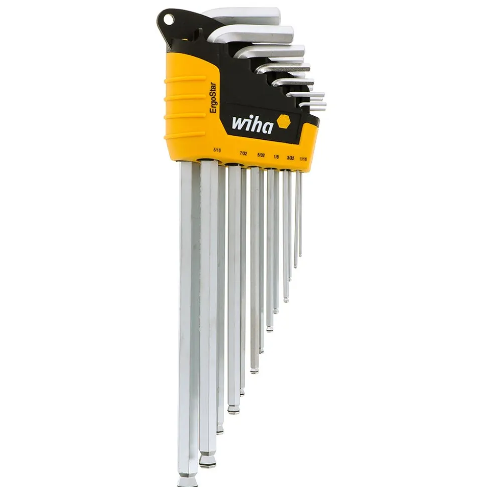 Wiha 13 Piece MagicRing Ball End Hex L-Key Set - Inch 66991