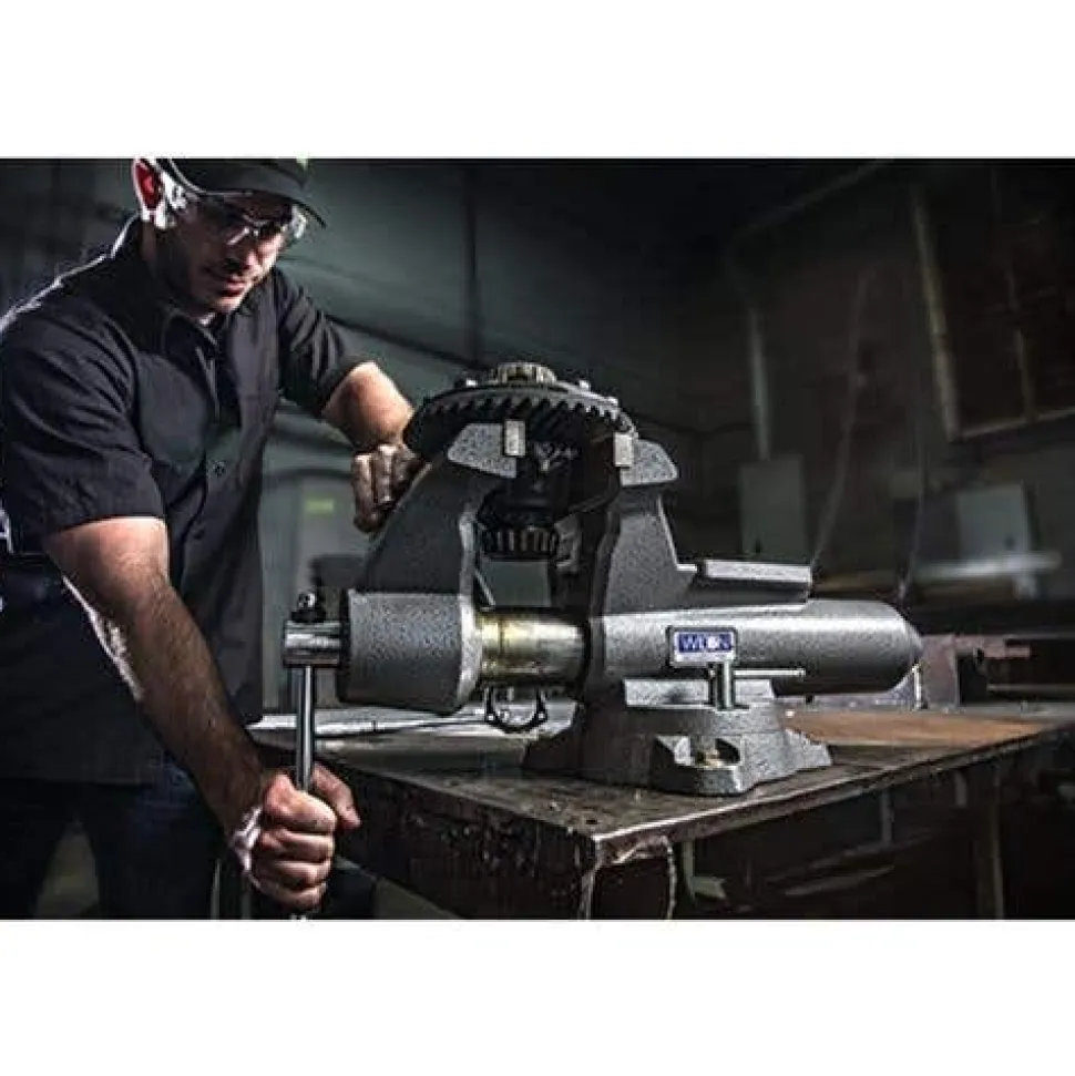 Wilton Mechanics Pro Vise 5-1/2" Jaw Width; 5" Jaw Opening; 360 deg. Swivel Base 28811